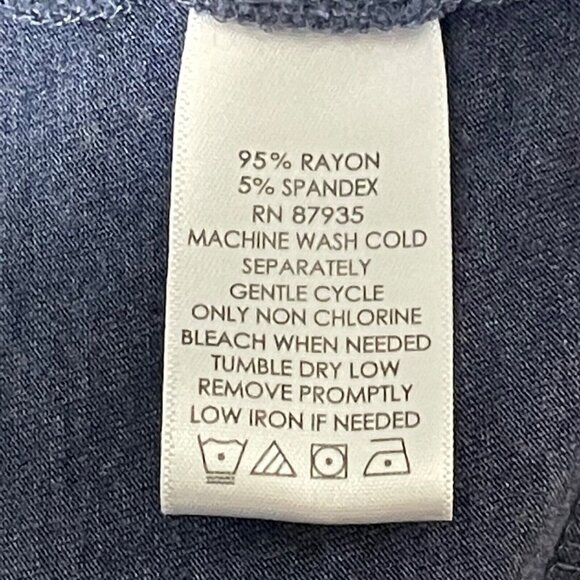 Logo Lori Goldstein Womens Cardigan Size XL Rayon & Spandex Blue With Pockets - Picture 6 of 9